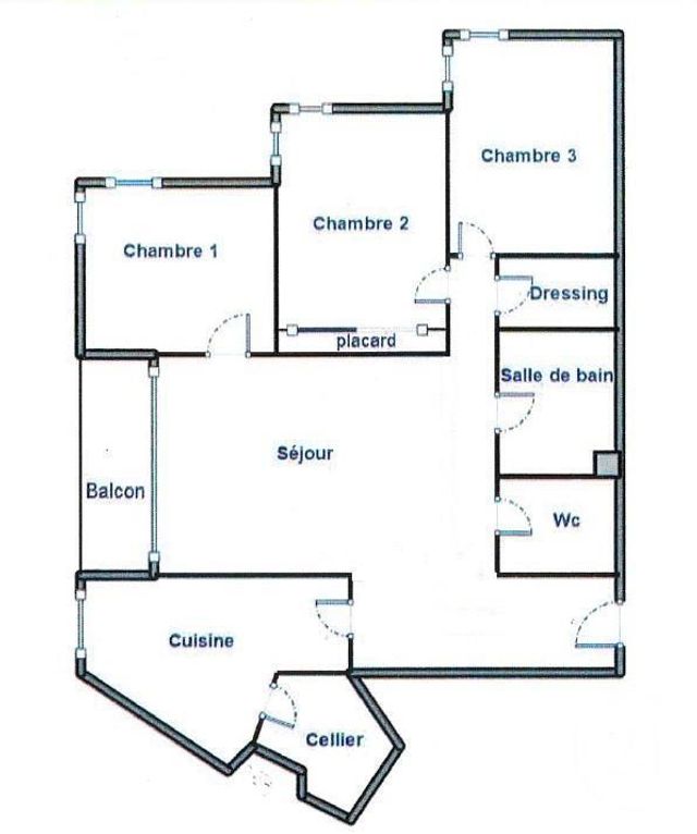 Appartement F4 à vendre - 4 pièces - 85.24 m2 - PARIS - 75019 - ILE-DE-FRANCE - Century 21 Flandre Crimée