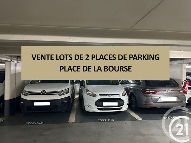 Parking à vendre PARIS
