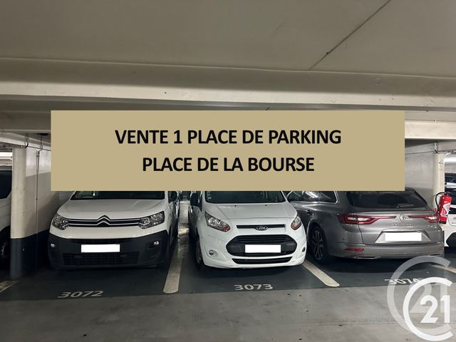 Parking à vendre PARIS
