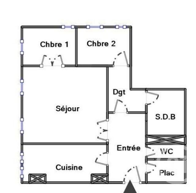 Appartement F3 à vendre - 3 pièces - 70.2 m2 - PARIS - 75019 - ILE-DE-FRANCE - Century 21 Flandre Crimée