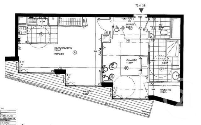 Afficher la photo en grand Appartement F2 à vendre - 2 pièces - 47.78 m2 - PARIS - 75019 - ILE-DE-FRANCE - Century 21 Flandre Crimée