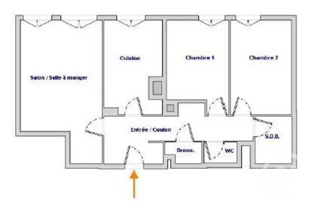 Appartement F3 à vendre - 3 pièces - 64.14 m2 - PARIS - 75018 - ILE-DE-FRANCE - Century 21 Flandre Crimée