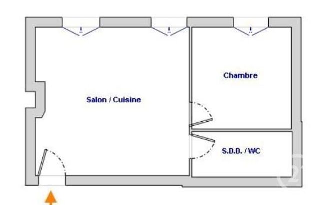 Appartement F2 à vendre - 2 pièces - 35.98 m2 - PARIS - 75019 - ILE-DE-FRANCE - Century 21 Flandre Crimée