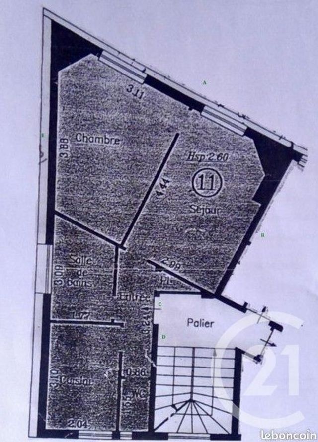 Appartement à vendre - 2 pièces - 43.06 m2 - PARIS - 75019 - ILE-DE-FRANCE - Century 21 Flandre Crimée