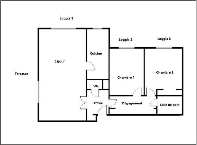 Appartement F3 à vendre - 3 pièces - 69.1 m2 - PARIS - 75019 - ILE-DE-FRANCE - Century 21 Flandre Crimée