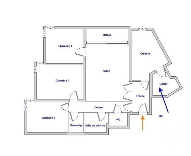 Appartement F4 à vendre - 4 pièces - 85.14 m2 - PARIS - 75019 - ILE-DE-FRANCE - Century 21 Flandre Crimée