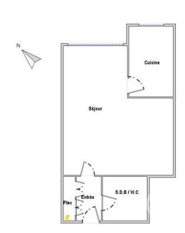 Appartement F1 à vendre - 1 pièce - 22.54 m2 - PARIS - 75019 - ILE-DE-FRANCE - Century 21 Flandre Crimée