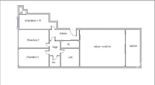 Appartement F4 à vendre - 4 pièces - 77.14 m2 - PARIS - 75019 - ILE-DE-FRANCE - Century 21 Flandre Crimée
