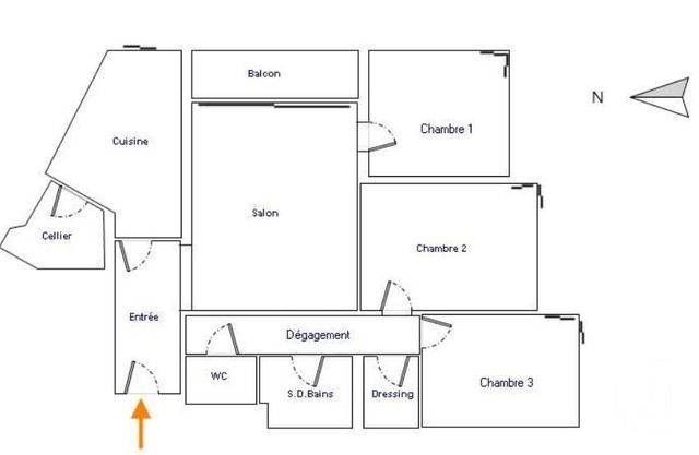 Appartement F4 à vendre - 4 pièces - 87.05 m2 - PARIS - 75019 - ILE-DE-FRANCE - Century 21 Flandre Crimée